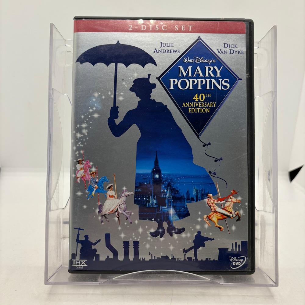 Walt Disney Mary Poppins 40th Anniversary Edition 2-Disc DVD Set Julie Andrews